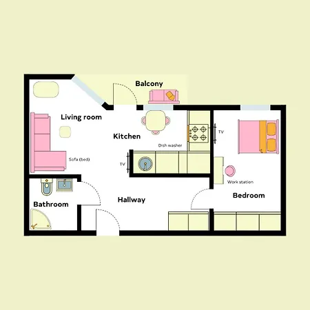 Oceanic & Trendy Two Bedroom With Free Parking Huoneisto Helsinki